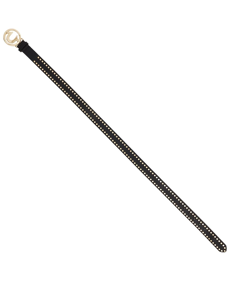 True Religion Studded Horseshoe Logo Belt