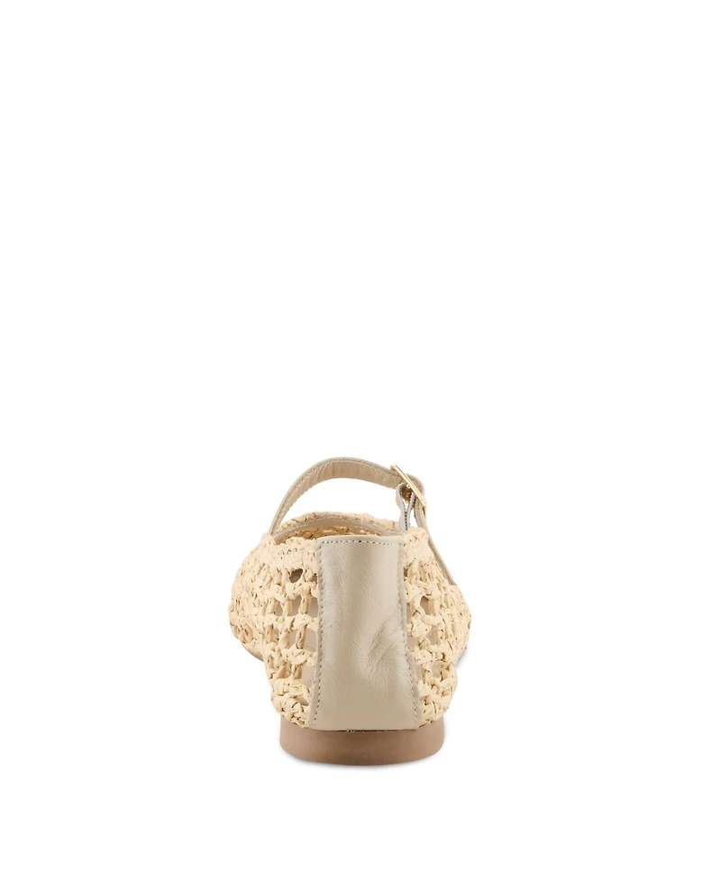 Azura Women's Thevineyard Ballet Flats with Crochet Knit Upper