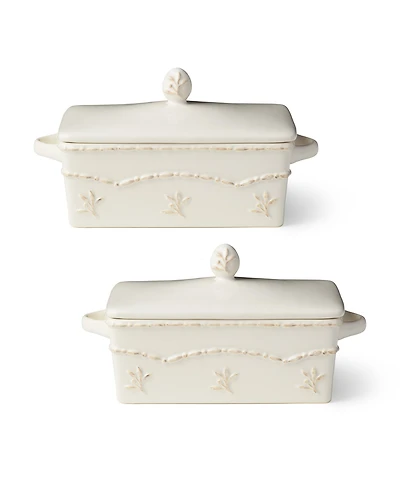 Certified International Heritage Rectangular Mini Bakers, Set of 2