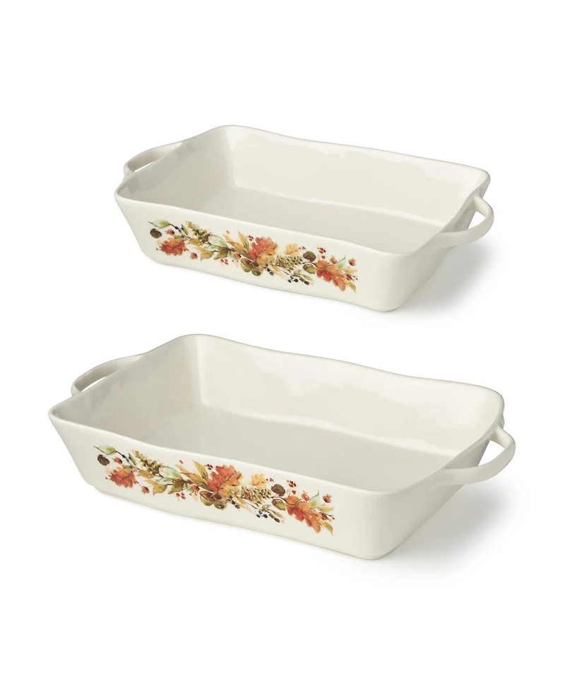 Certified International Autumn Meadows Large Rectangular Baker