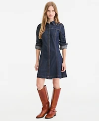 On 34th Women's Denim Long-Sleeve Mini Dress, Macy's Exclusive
