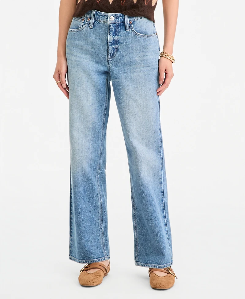 On 34th Women's Mid-Rise Relaxed Straight-Leg Denim Jeans, Macy's Exclusive
