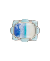 Barse Scenic Beach Blue Larimar and Silver Ring