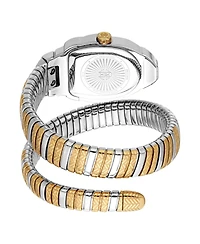 Roberto Cavalli Women's Aurora Quartz Two Tone Stainless Steel Bracelet Watch