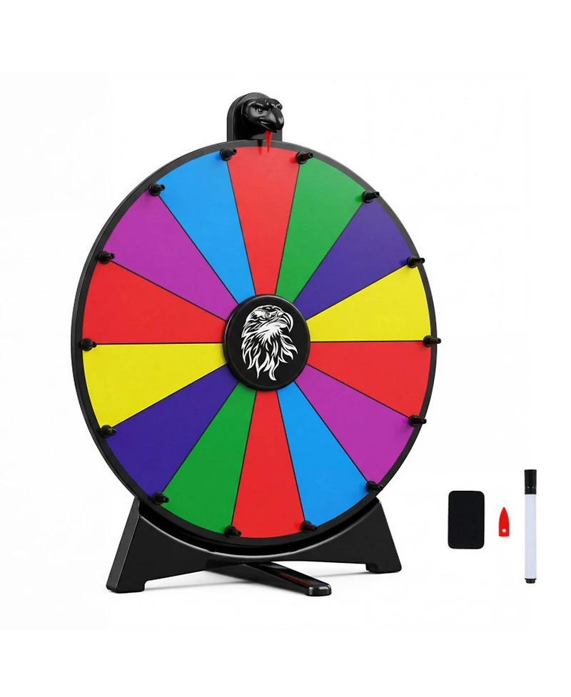Sugift Spinning Prize Wheel, 14-Piece Board Game, Ages 8+