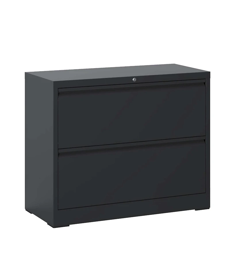 Flynama 2 Drawer Metal File Cabinet with Lock for Letter Legal A4 Files