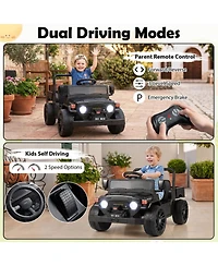 Sugift 12V Electric Ride-On Truck with Remote Control and Dump Bed, Ages 3+