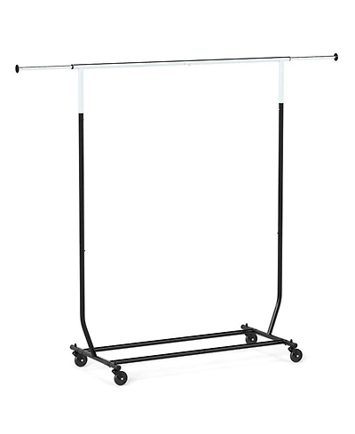 Hongge Extendable Rolling Clothes Rack with 360 Degree Swivel Casters
