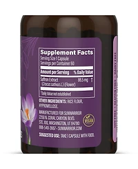 Sunwarrior Saffron Extract Capsules, Mood and Cognitive Support, , 60 Capsules