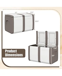 Slickblue Gallon Deck Box with Lockable Lid for Package and Patio Storage
