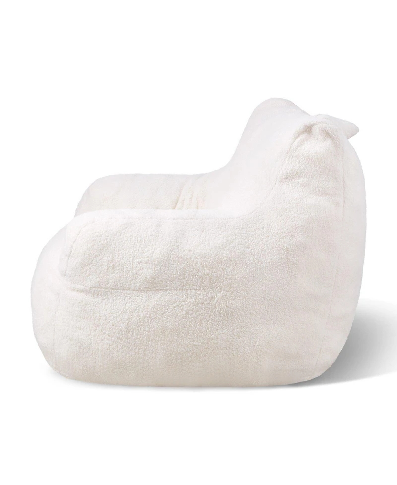 Slickblue 3 Ft Memory Foam Bean Bag Chair with Armrests and Pocket