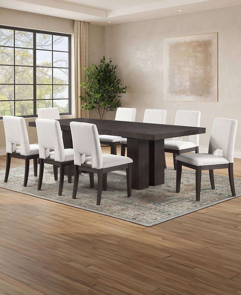 Summit 9-Piece Dining Set (Table & 8 Side Chairs), Macy's Exclusive