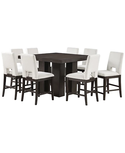 Summit 9-Piece Dining Set (Counter Table & 8 Counter Chairs), Macy's Exclusive