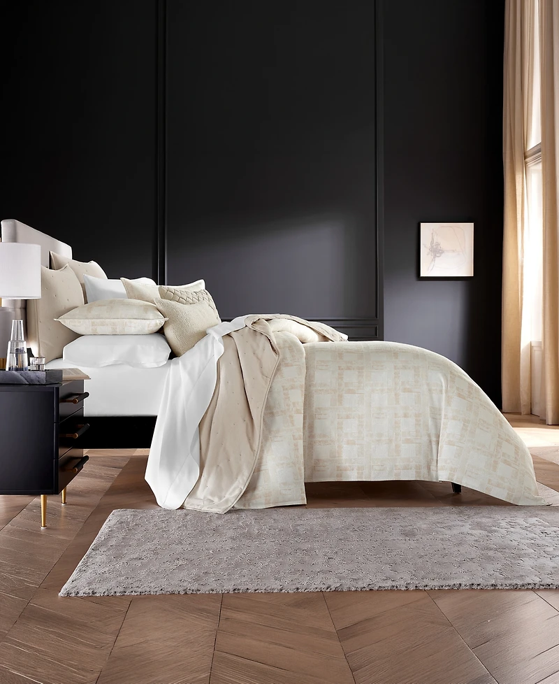 Closeout! Hotel Collection Stucco Plaid 3-Pc. Comforter Set, King, Exclusively at Macy's