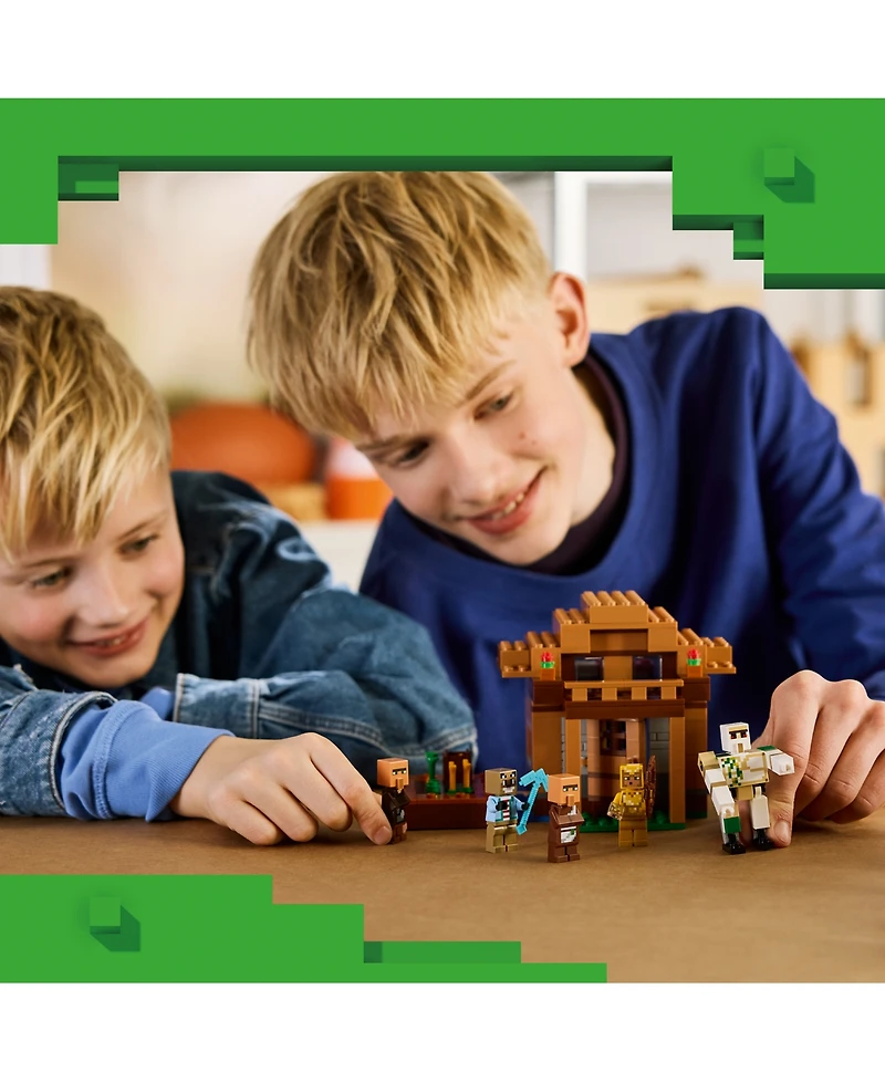Lego Minecraft Evoker Village Attack 21596 607-Piece Building Set, Ages 9+