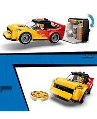 Lego City Pizza Delivery Experience with Vehicles 60496, 494-Piece Building Set, Ages 6+