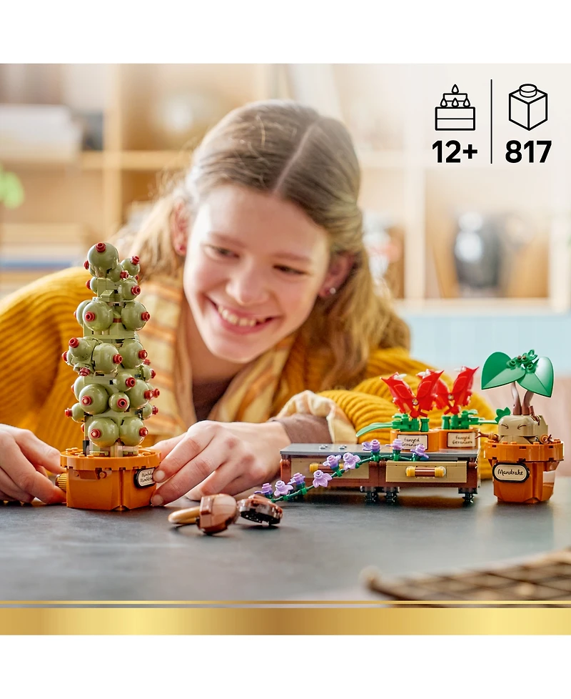 Lego Harry Potter Hogwarts Herbology Plants 76474 817-Piece Building Set, Ages 12+