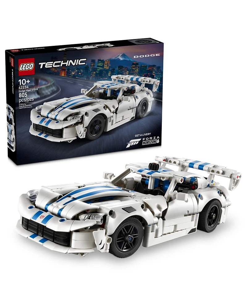 Lego Technic Dodge Viper Gts-r Sports Car 42234 805-Piece Building Set, Ages 10+