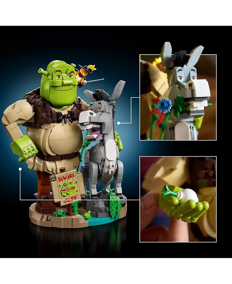Lego Shrek: Shrek, Donkey Puss in Boots 72423 1,403-Piece Building Set, Ages 18+