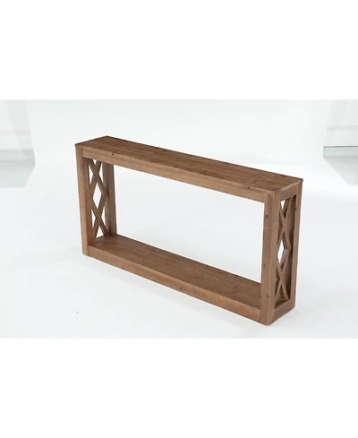 Tribesigns Farmhouse Solid Wood Console Table, Narrow Entryway Table