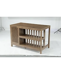 Tribesigns Kitchen Island with Storage, Counter Height Kitchen Island Table
