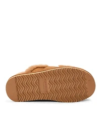 Dearfoams Women's Fireside Richmond Genuine Shearling Scuff Slipper
