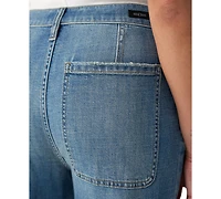 Liverpool Los Angeles Petite High-Waisted Straight-Leg Relaxed Jeans
