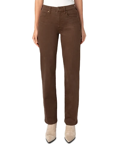 Liverpool Los Angeles Petite Kennedy Comfort Waist Mid-Rise Straight-Leg Jeans