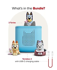 Tonies Toniebox 2 Bluey Bundle Screen-Free Audio Player, Ages 3+