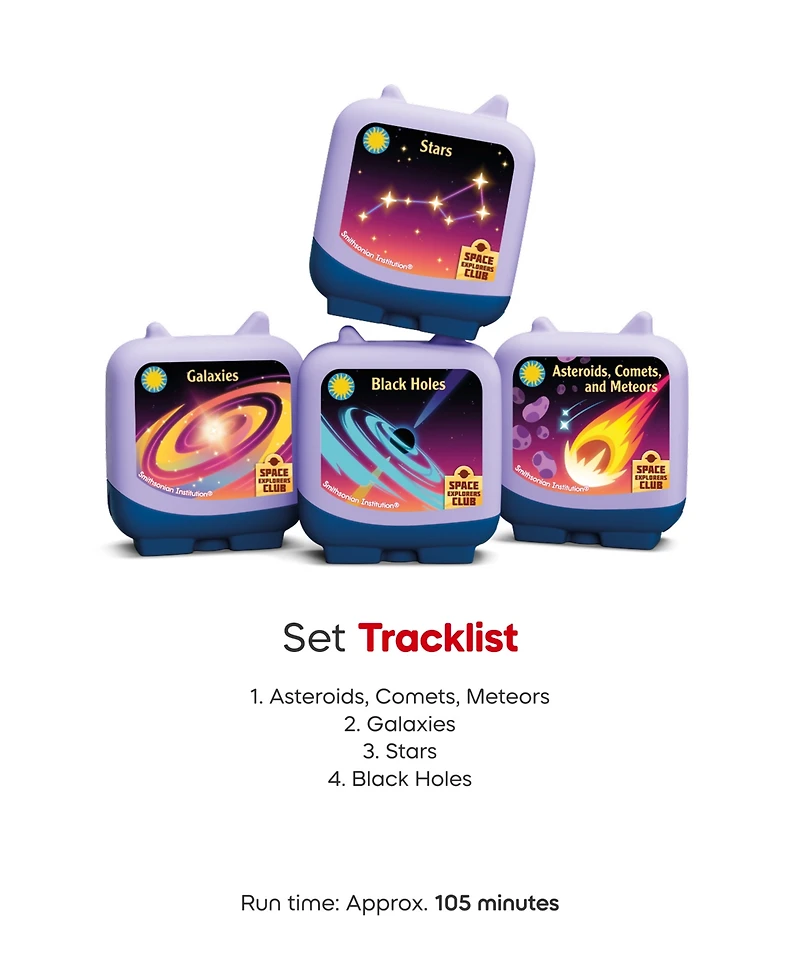 Tonies Space Explorers Club 2 4-Piece Pocket Tonies, Ages 5+