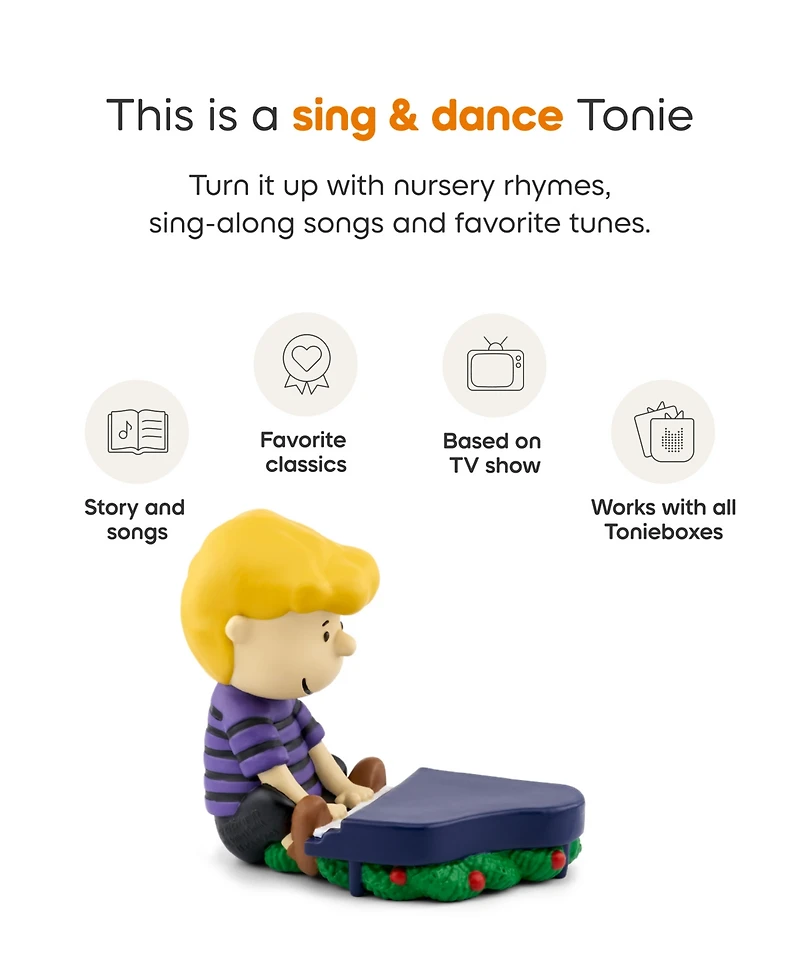 Tonies Peanuts A Charlie Brown Christmas Vince Guaraldi Trio Holiday Tonie, Ages 3+