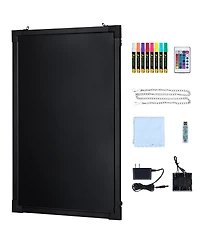 Yobtop Led Message Writing Board Illuminated Erasable Lighted Chalkboard, Neon Effect Menu Sign, Drawing Board with 8 Markers and Remote