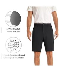 Alpine Swiss Mens Golf Dress Shorts 8.5" Inseam Casual Chino Flex Waist