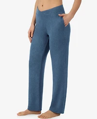 Cuddl Duds Women's SoftKnit Wide-Leg Sweater-Knit Lounge Pants