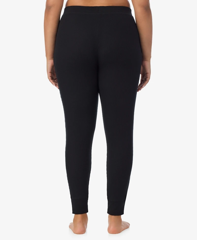 Cuddl Duds Plus Thermal Waffle-Knit Leggings