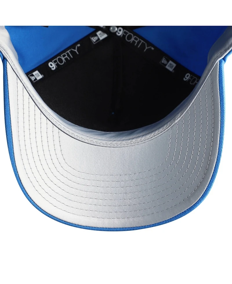 New Era Women's Blue Detroit Lions Metallic 9FORTY M-Crown A-Frame Adjustable Hat