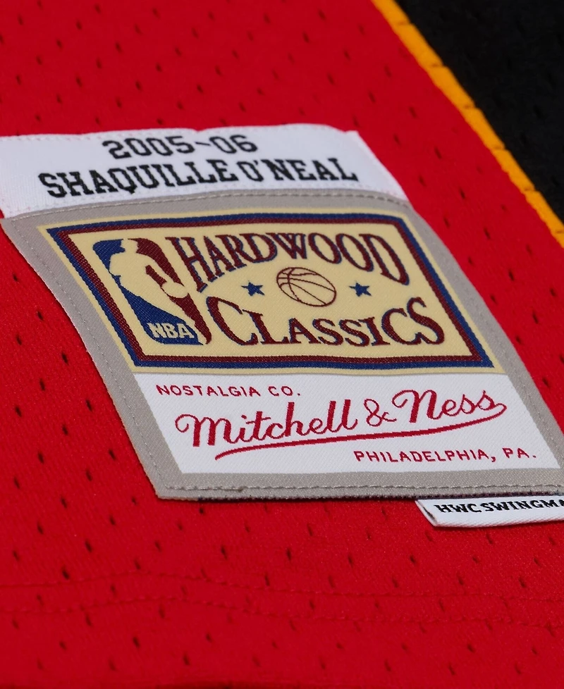 Mitchell Ness Men's Shaquille O'Neal Red Miami Heat 2005-06 Swingman Jersey