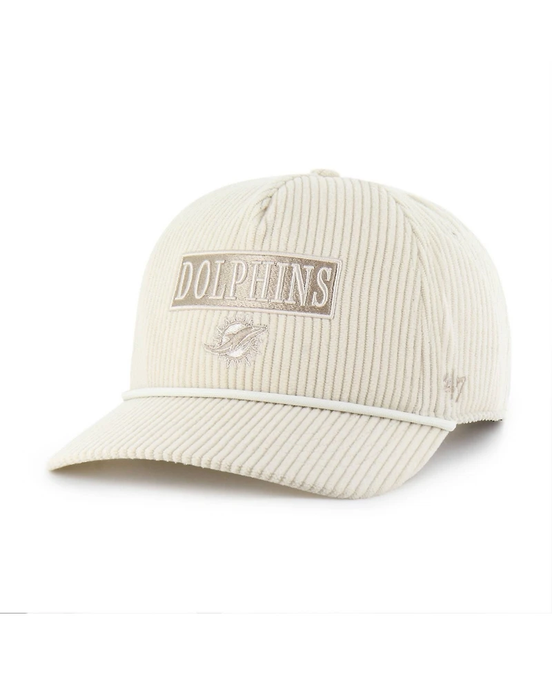 '47 Brand Women's Natural Miami Dolphins Mellow Corduroy Hitch Adjustable Hat