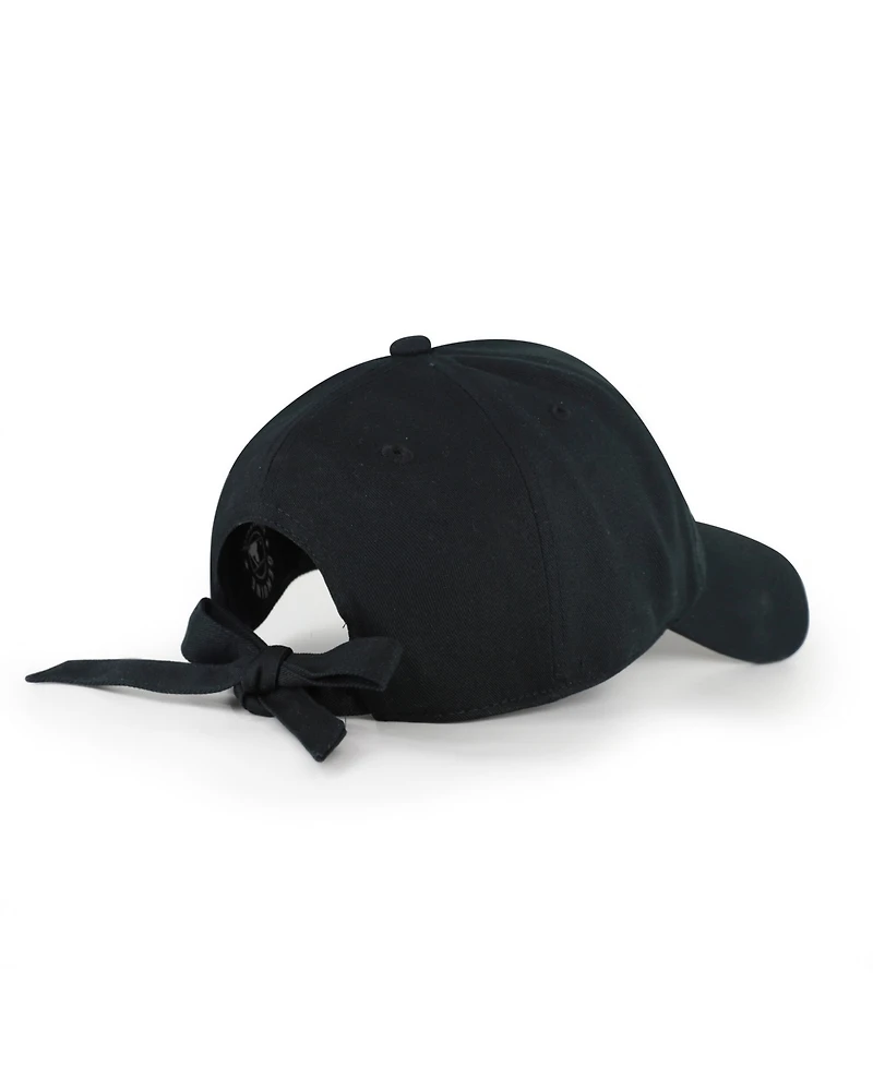 47 Brand Women's Black Pittsburgh Steelers Bow Back Clean Up Adjustable Hat