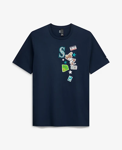 New Era Men's Navy Seattle Mariners City Patch T-Shirt