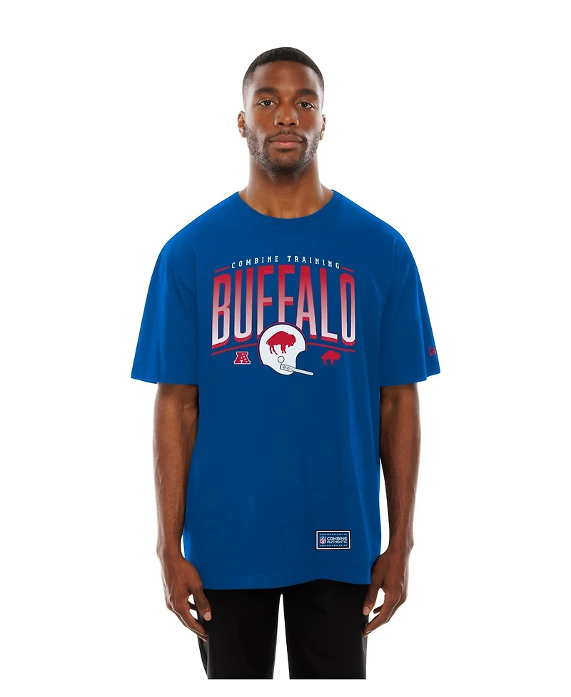 New Era Men's Royal Buffalo Bills Combine Authentic Training Throwback T-Shirt