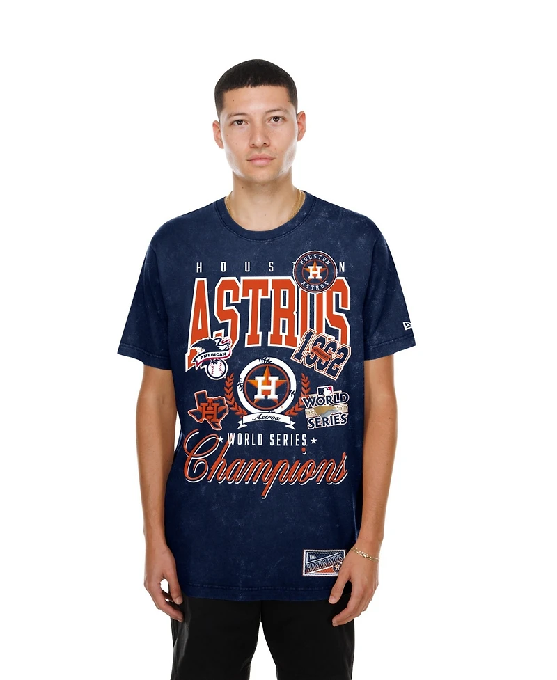 New Era Men's Navy Houston Astros Mineral Wash T-Shirt