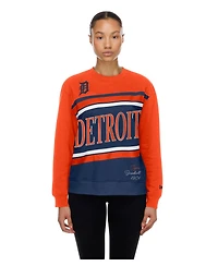 New Era Women's Detroit Tigers Gameday Color Block Fleece Sweatshirt