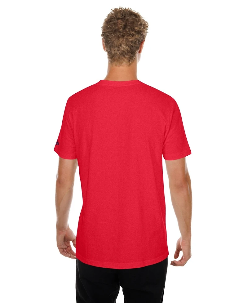 New Era Men's Red St. Louis Cardinals Oversized Throwback Distressed T-Shirt