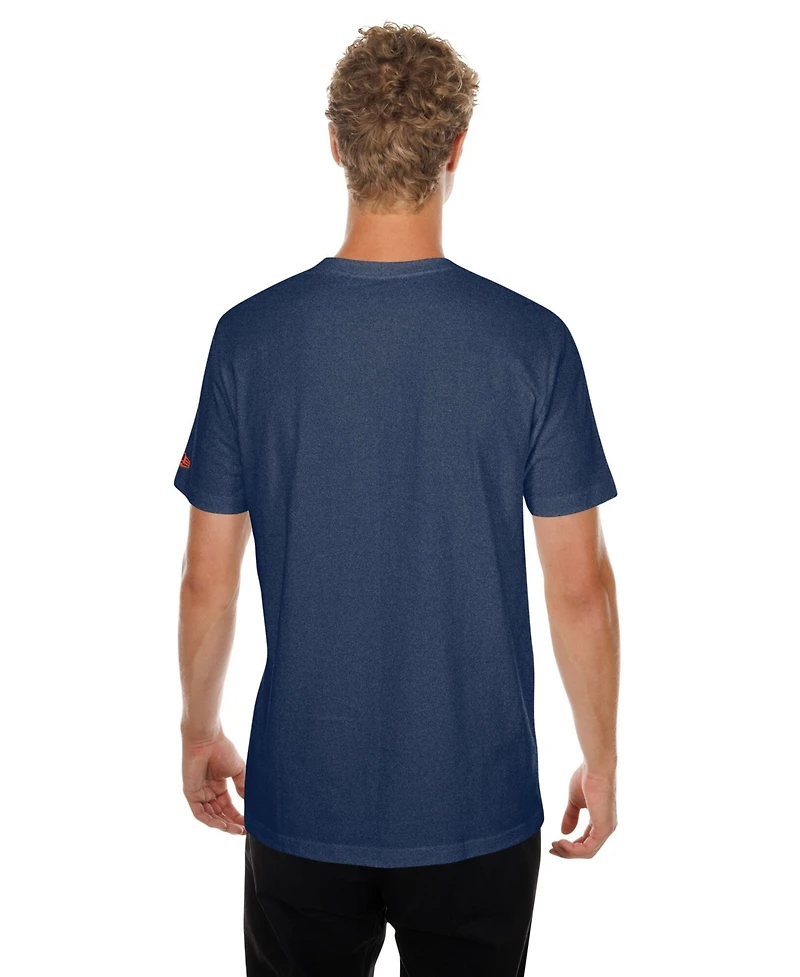 New Era Men's Navy Detroit Tigers Oversized Throwback Distressed T-Shirt