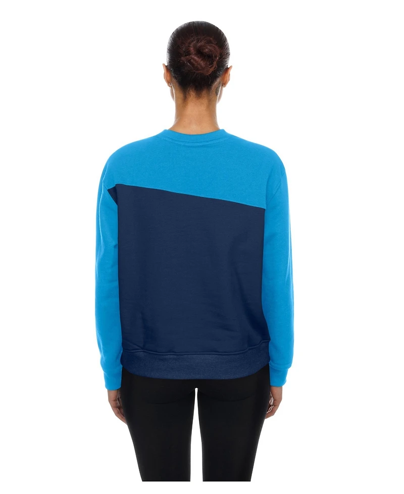 New Era Women's Philadelphia Phillies Fleece Color Block Crewneck Sweatshirt