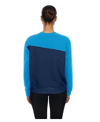 New Era Women's Philadelphia Phillies Fleece Color Block Crewneck Sweatshirt