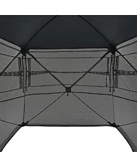 Sugift 270degree(s) See Through 4-5 Person Pop Up Hunting Blind with Carrying Bag One-Way Mesh Tent