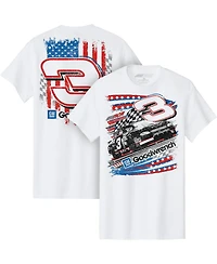 Richard Childress Racing Team Collection Men's White 3 Gm Good wrench Patriotic Car Throwback T-Shirt