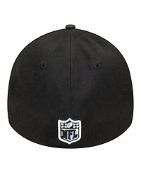 New Era Men's Black Cincinnati Bengals Core Team 39THIRTY Flex Hat